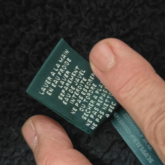 Ralph Lauren Black Leather Moto Jacket with Asymmetrical Zipper XL - Picture 8 of 9